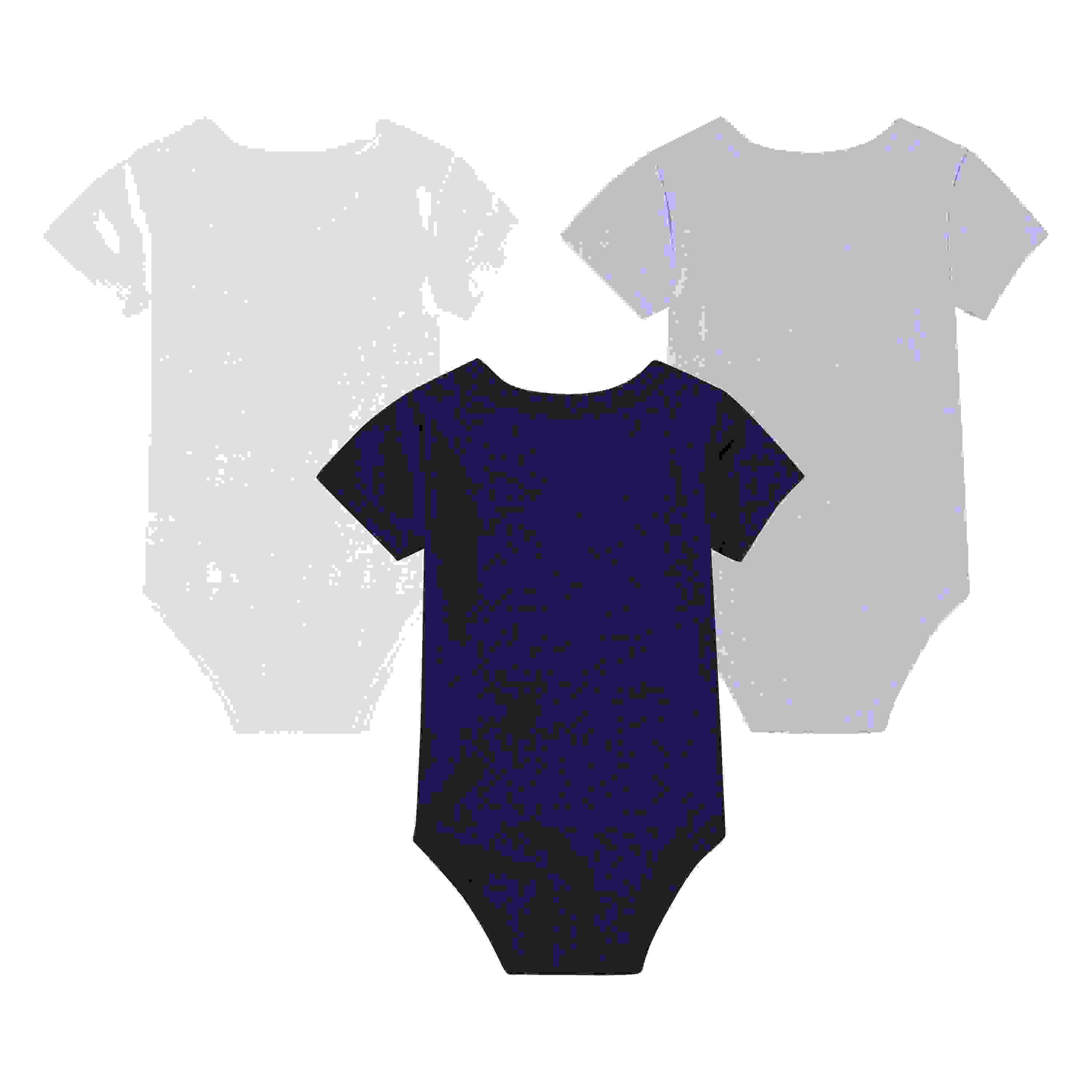 Nike Mini Me 3-Pack Infant Navy/Blue/White Bodysuits